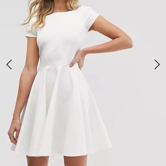 ASOS | Dresses | Asos Closet London Cap Sleeve Prom Skater Dress | Poshmark